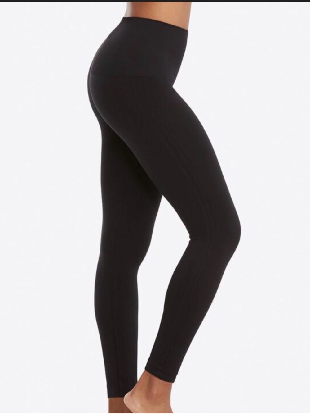 Spanx Look At Me Now Seamless Leggings Black M full length